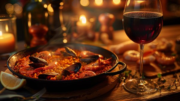 L'accord parfait : vin rouge avec paella